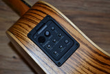 Luna High Tide Zebrawood Grand Concert Cutaway A/E 2020 Natural Zebrawood