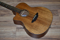 Luna High Tide Koa Grand Concert Cutaway A/E LEFTY 2020 Natural Hawaiian Koa