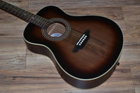 Luna Art Vintage Folk Lefty - Solid Top 2020 Distressed dark sunburst