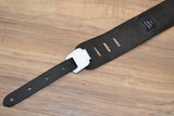 Carlino Orianthi White Leather Orbit Blue Dragon Vein Concho Guitar Strap