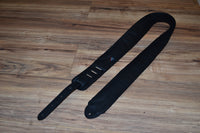 Carlino Tigereye and Black Stud Swirl guitar strap