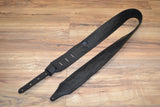 Carlino Custom Gold Hematite Black Studded Guitar Strap