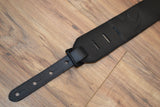 Carlino Custom Gold Hematite Black Studded Guitar Strap