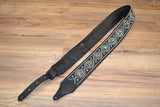 Carlino Custom Ocean Jasper and Bronzite Concho Guitar Strap
