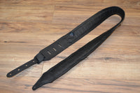 Carlino Custom Tigereye Concho and Snake Embossed leather guitar strap