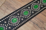 Carlino Custom Green Adventurine Dragon Eye Guitar strap