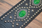 Carlino Custom Green Adventurine Dragon Eye Guitar strap