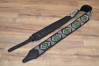 Carlino New Pyramid Power Strap with Green Dragon Eye Conchos