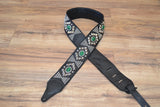 Carlino New Pyramid Power Strap with Green Dragon Eye Conchos
