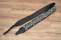 Carlino New Pyramid Power Strap with Green Dragon Eye Conchos
