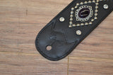 Carlino Custom Orianthi Amethyst Stone/ Rhinestone Signature Guitar Strap