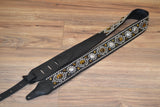 Carlino Tigereye And Silver Concho Guitar Strap