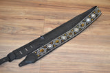 Carlino Tigereye And Silver Concho Guitar Strap