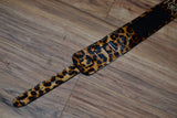 Carlino Custom Leopard Tigereye Rhinestone Studded Guitar Strap