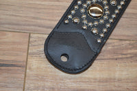 Carlino Custom Swirl adjustable leather studded strap