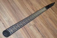Carlino Custom Swirl adjustable leather studded strap