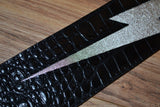 Carlino Custom Crocodile Lightening  Bolt Strap