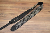 Carlino Custom Black Onyx Studded Guitar Strap