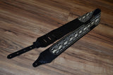 Carlino Snake Cartouche Leather Guitar Strap