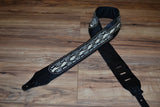 Carlino Snake Cartouche Leather Guitar Strap
