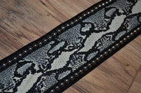 Carlino Snake Cartouche Leather Guitar Strap