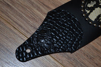 Carlino Snake Cartouche Leather Guitar Strap