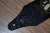 Carlino Snake Cartouche Leather Guitar Strap