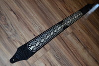 Carlino Snake Cartouche Leather Guitar Strap