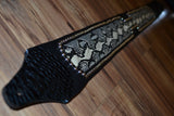 Carlino Snake Cartouche Leather Guitar Strap