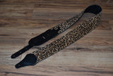 Carlino Lambskin Leopard Leather Guitar Strap
