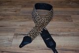 Carlino Lambskin Leopard Leather Guitar Strap