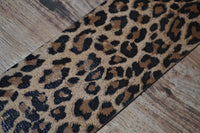 Carlino Lambskin Leopard Leather Guitar Strap