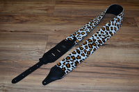 Carlino Exotic Series Snow Leopard Guitar Strap
