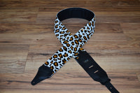 Carlino Exotic Series Snow Leopard Guitar Strap