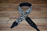Carlino Exotic Series Snow Leopard Guitar Strap