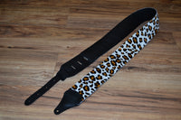 Carlino Exotic Series Snow Leopard Guitar Strap