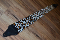 Carlino Exotic Series Snow Leopard Guitar Strap
