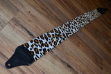 Carlino Exotic Series Snow Leopard Guitar Strap