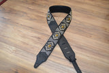 Carlino Pyramid Power Energy Strap Gold Hematite Black leather strap