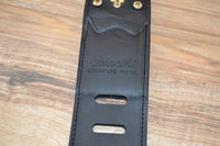 Carlino Orianthi Signature Tigereye Rhinestone Black leather Strap