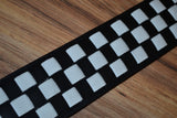 Carlino Checkerboard, Weaved Leather Guitar Strap