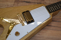 Dean USA Korina Single Humbucker V with White Pickguard Incoming