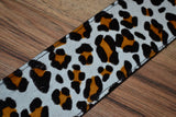 Carlino Custom Snow Leopard Leather Guitar Strap