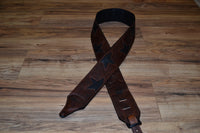 Carlino Offset Star Leather Guitar Strap, Evan Stanley Style
