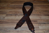 Carlino Offset Star Leather Guitar Strap, Evan Stanley Style