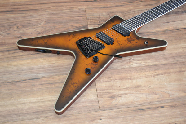 Dean ML SELECT 7 STRING MULTISCALE w/KAHLER 2021 Burled Maple Snbb Satin