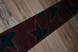 Carlino Offset Star Leather Guitar Strap, Evan Stanley Style
