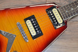 Dean V 79 Trans Cherry Sunburst Flame Top
