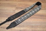Carlino Custom Swarovksi  Rhinestone Studded Leather Guitar Strap