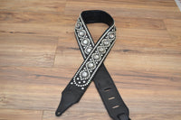 Carlino Custom Swarovksi  Rhinestone Studded Leather Guitar Strap